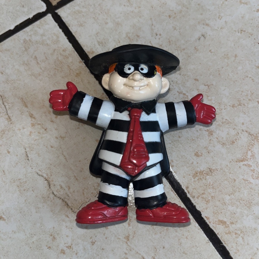Vintage 1995 McDonald's Hamburglar 2.5 inch PVC Action Figure Toy Collectible